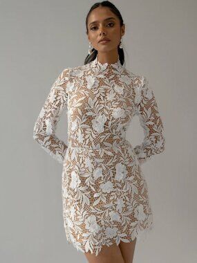 NWT Jenny Yoo Samira Lace Mini Dress - Style 22465 [size 6]